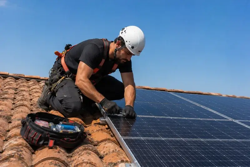 Maintenance et monitoring de panneaux solaires à Archingeay